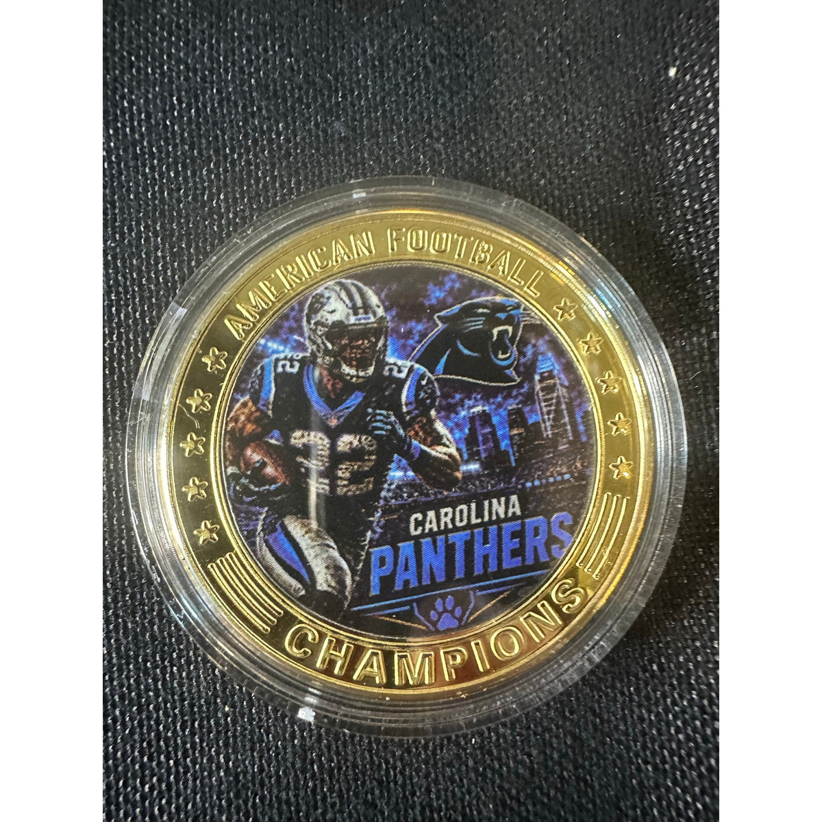 Carolina Panthers 1 oz Collectible Coin Football Helmet NFL Fan Collectible