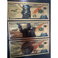 Star Wars Mandalorian Grogu 3 Piece Gold Foil Novelty Note Set