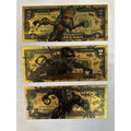 Marvel Groot Venom Black Panther Gold Foil Novelty Notes 3 Piece Set