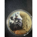 Batman 80 Years Gold Tone Colorized Collectible Coin Dark Knight DC Comics