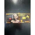 Marilyn Monroe Black and Gold Foil Novelty 100 Dollar Collectible Note