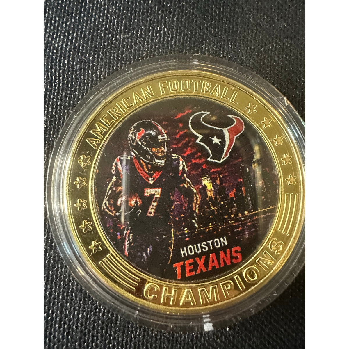 Houston Texans 1 oz Collectible Coin Football Helmet NFL Fan Collectible