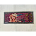 Barbie No Money No Botox Pink Silver Tone Foil $100 Novelty Note