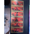 Stranger Things 6 Piece Gold Foil Novelty Note Set Hellfire Club