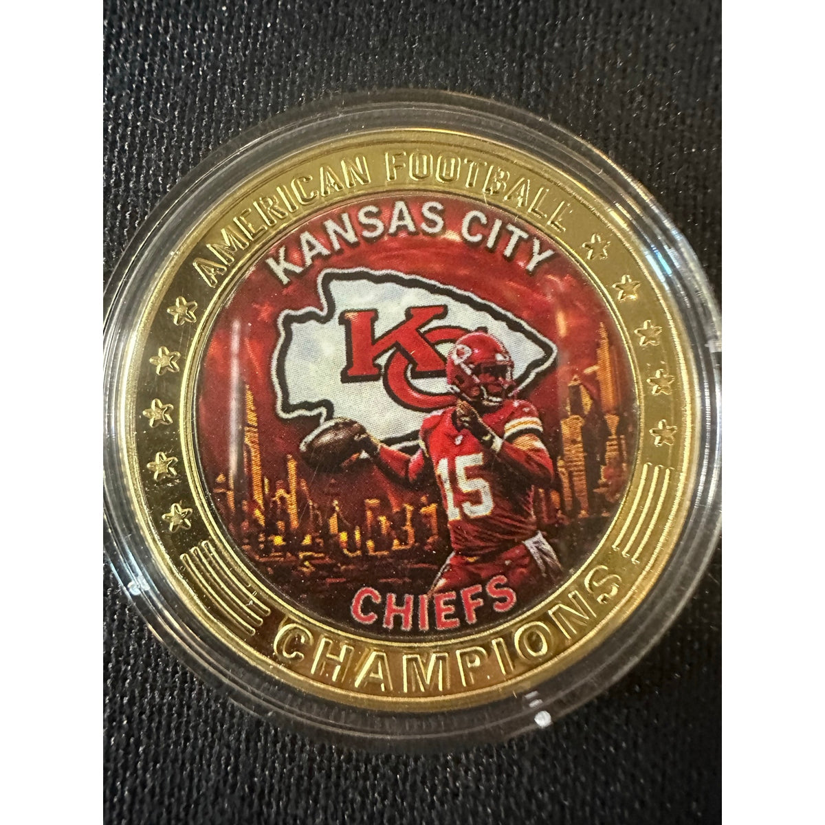 Kansas City Chiefs NFL Collectible Coin Football Helmet Sports Fan Gift