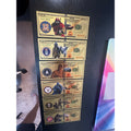 US Military 6 Piece Gold Foil Novelty Note Set All Six Branches