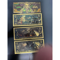 Batman and Joker Collectors Special Gold Foil Novelty Notes Set of 4