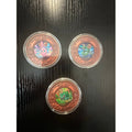 Pokemon 30th Anniversary 3 Coin Copper Set Jigglypuff Rayquaza Bulbasaur