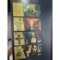 Horror Movie 8 Piece Gold Foil Note Set Freddy Jason Chucky Ghostface Halloween